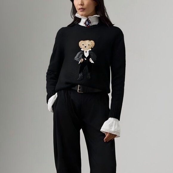 Polo Ralph Lauren Sweaters - Polo by Ralph Dress Cartoon Bear Brown Sweater